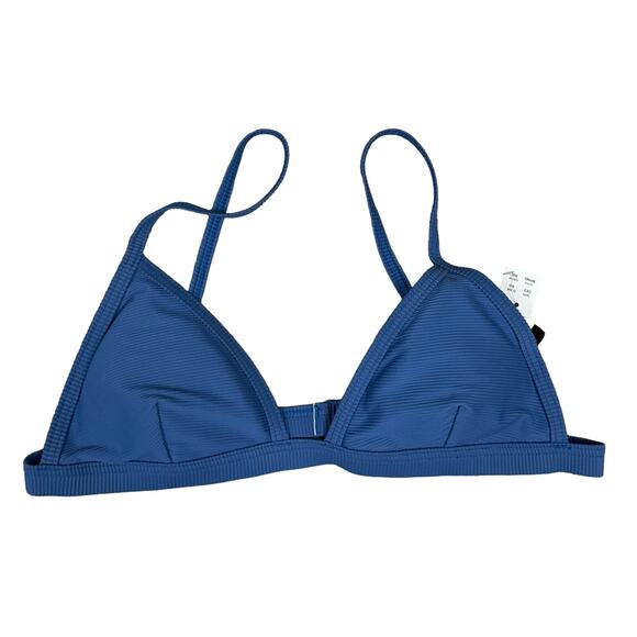 NWT J. Crew Periwinkle Blue Re-imagined Triangle Bikini Top Bottom Set Small - Picture 3 of 15